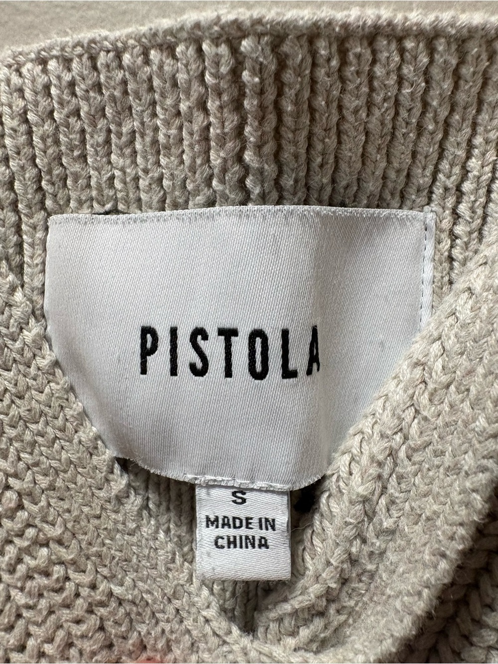 Pistola Cream Knit Rib Bralette - Picture 3 of 5